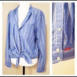 GAP | SEXY BOYFRIEND COTTON BUTTON DOWN SHIRT